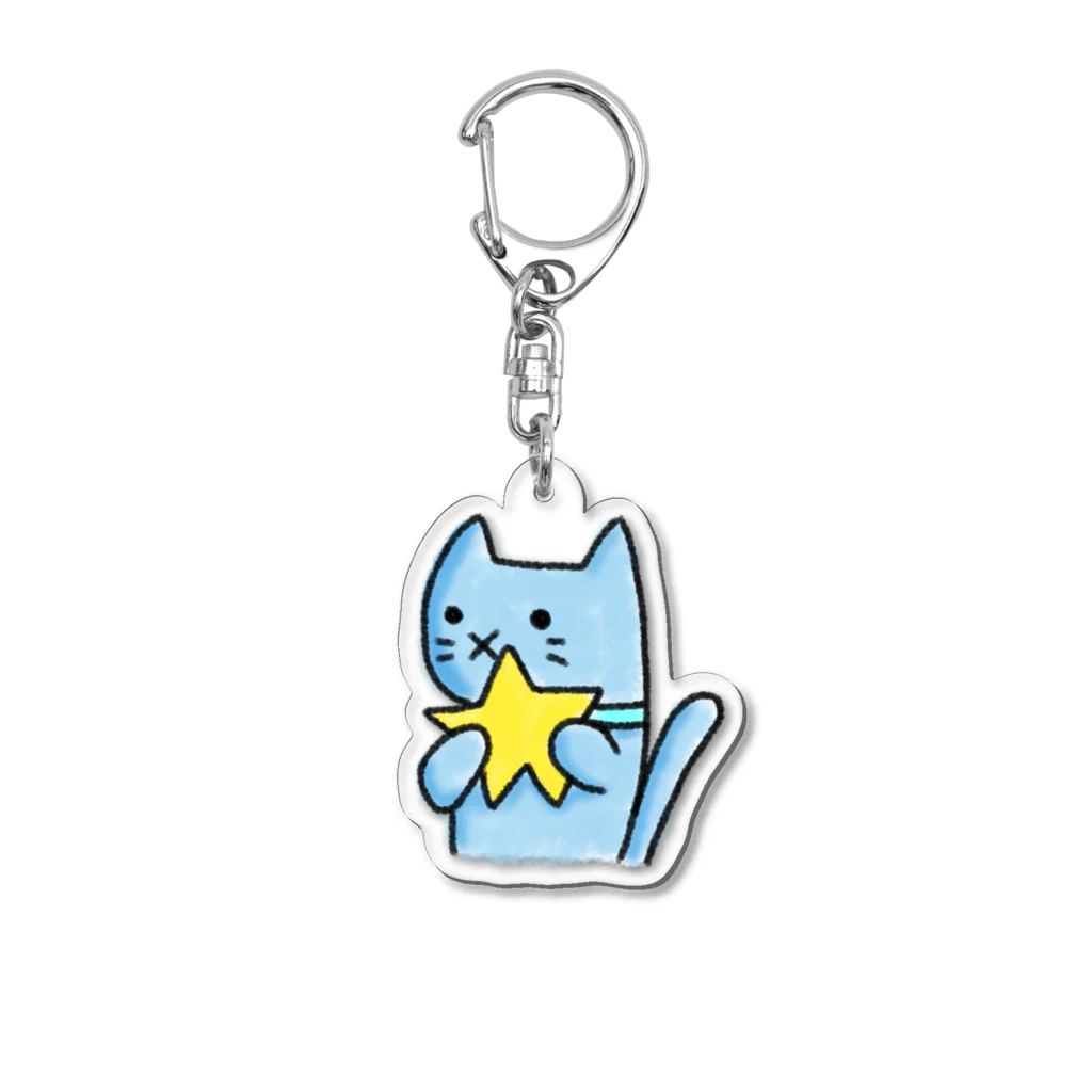 neko_no_kuniの星が欲しいにゃん☆ Acrylic Key Chain