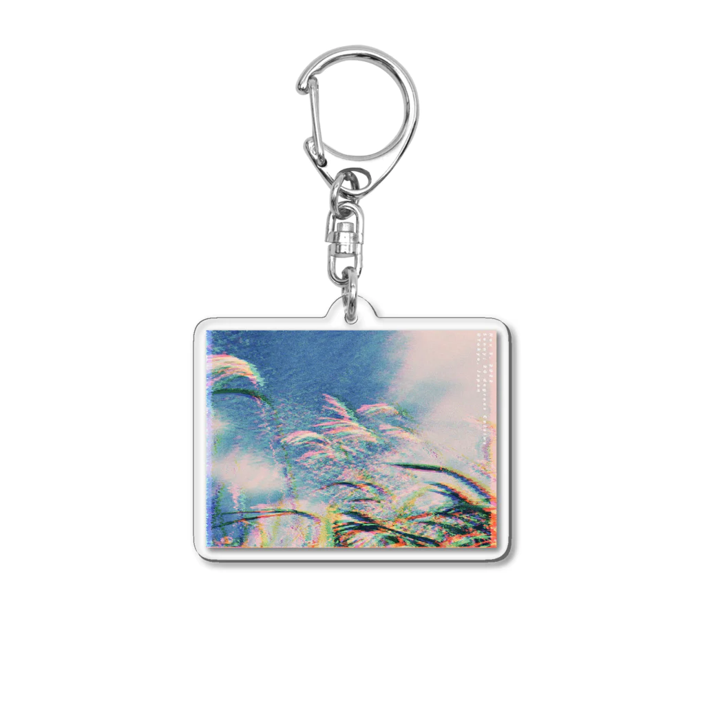 mikoのススキとうろこ雲 Acrylic Key Chain