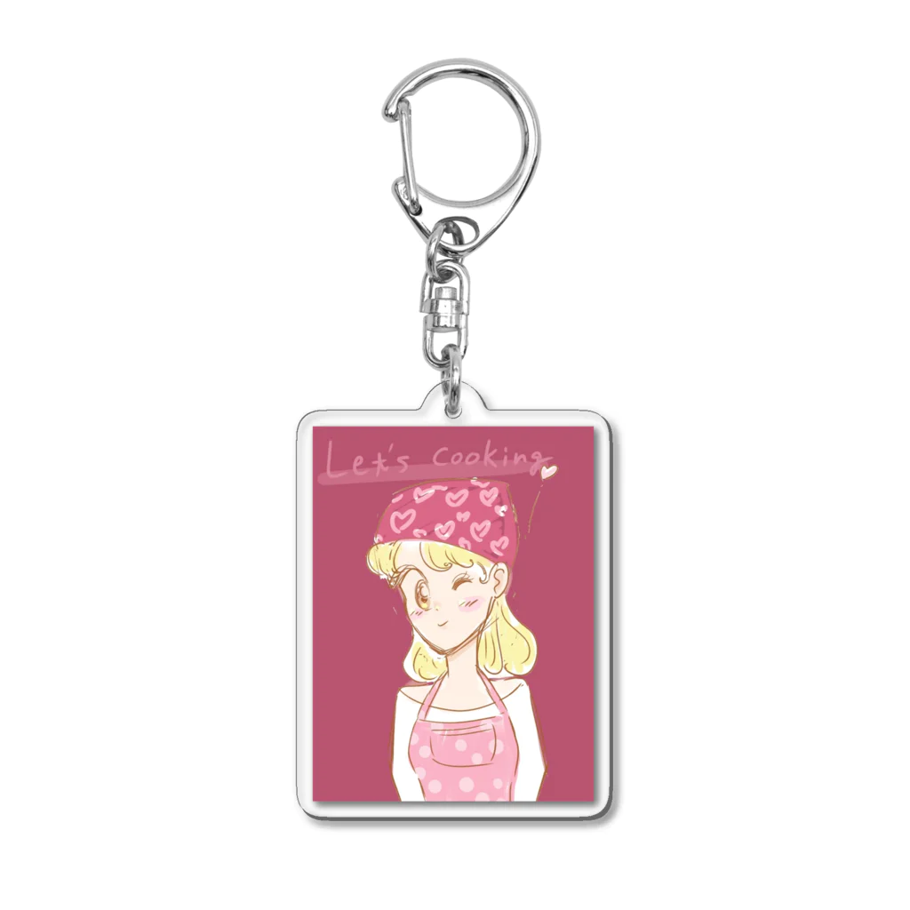 ひよこ工房の料理大好き！！ Acrylic Key Chain