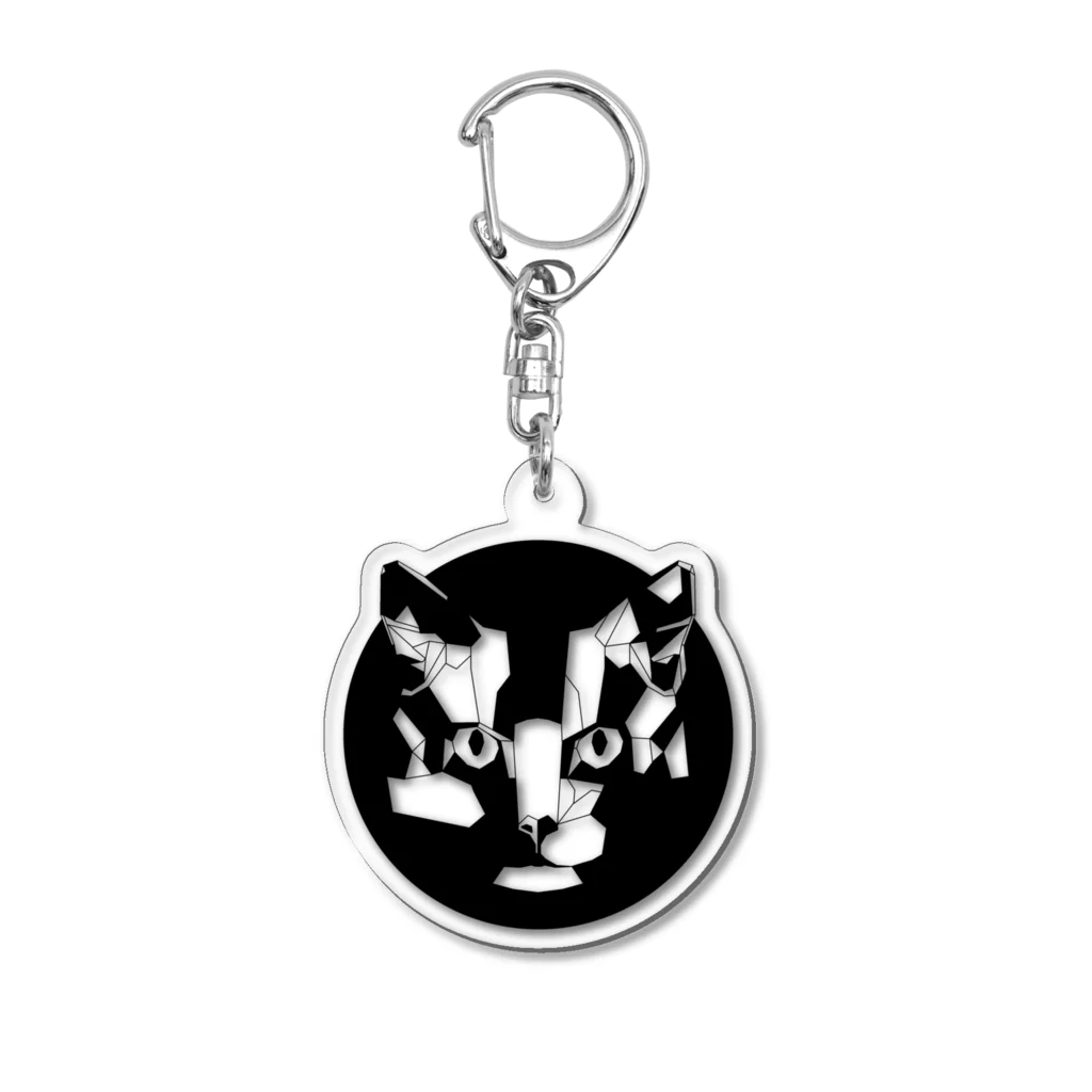 Fontaのジオメトリック猫 Acrylic Key Chain