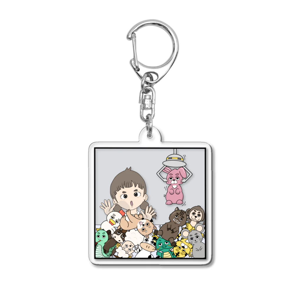 AY/girlのUFOキャッチャー　アクリルキーホルダー Acrylic Key Chain