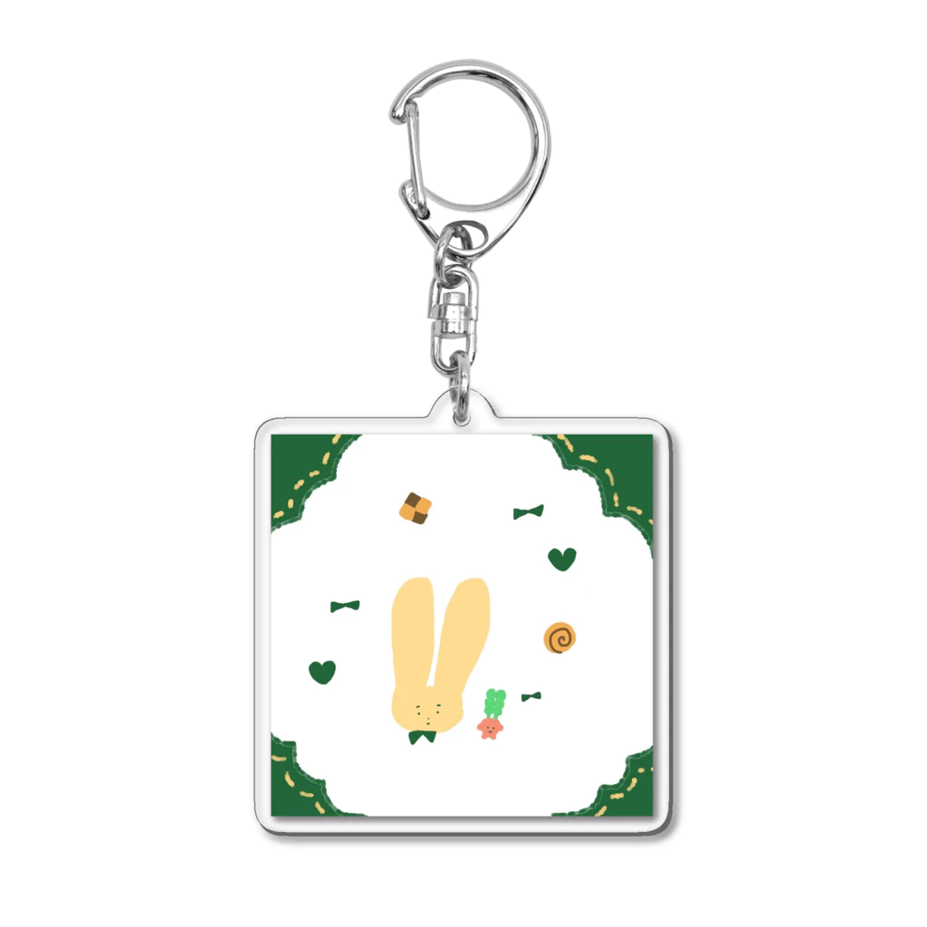 ANZのcookie and ribbon Acrylic Key Chain