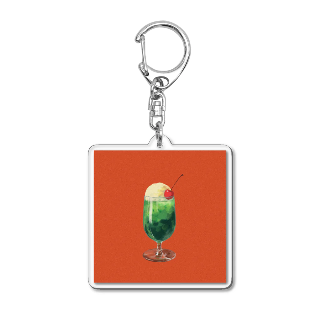 たかはるの喫茶店のクリームソーダ Acrylic Key Chain