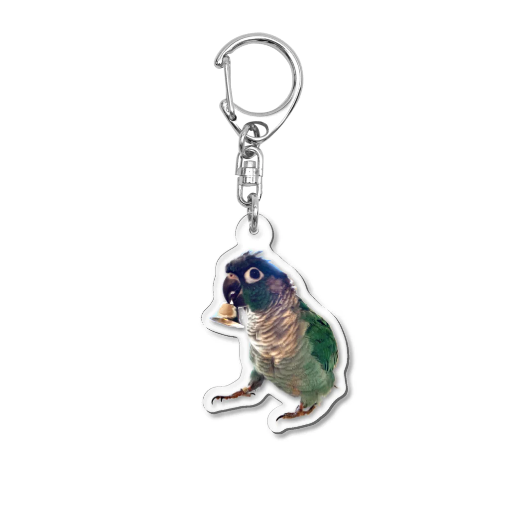 ウロコインコの翠のグッズショップのウロコインコの翠ver.ベルで呼び出し Acrylic Key Chain