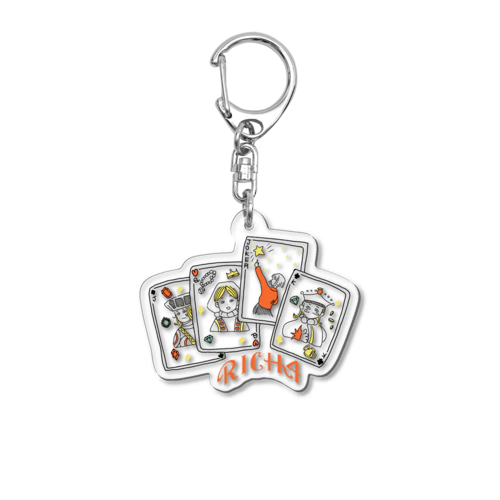 office GREAT's ShopのRich4 Acrylic Key Chain