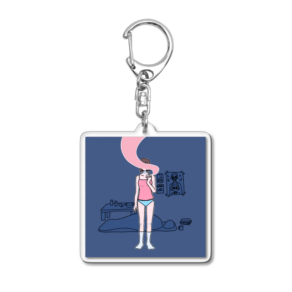 ゼニガメの煙 Acrylic Key Chain