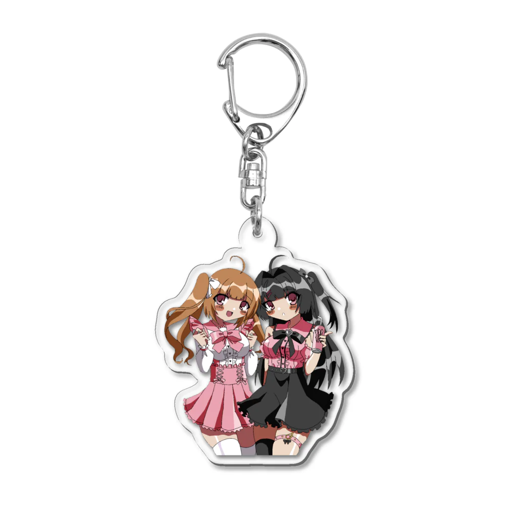 お～る★ぬ～どの平成風 量産型ちゃん＆地雷系ちゃん Acrylic Key Chain