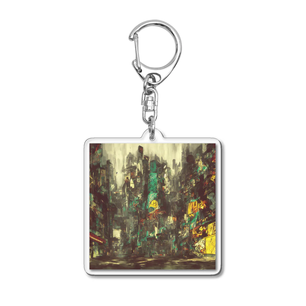 TakashiSのFuture city Acrylic Key Chain