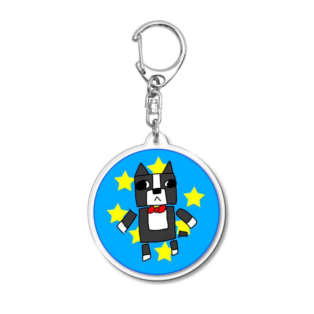 MNMののーまるぼすとんてりあ Acrylic Key Chain