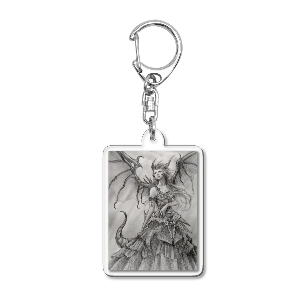 クリスタルファンタジーのバハムートクィーン Acrylic Key Chain