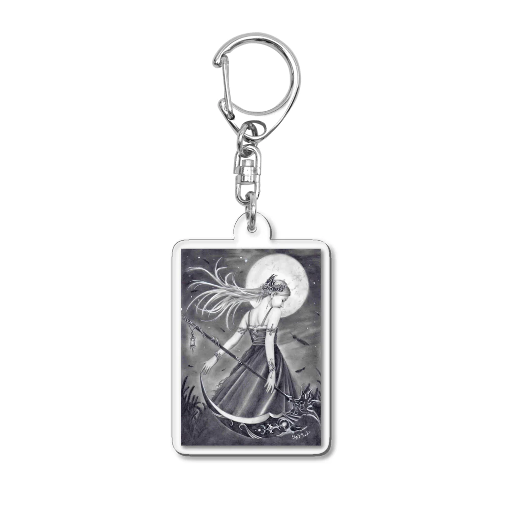 クリスタルファンタジーの月夜の死ノ神 Acrylic Key Chain