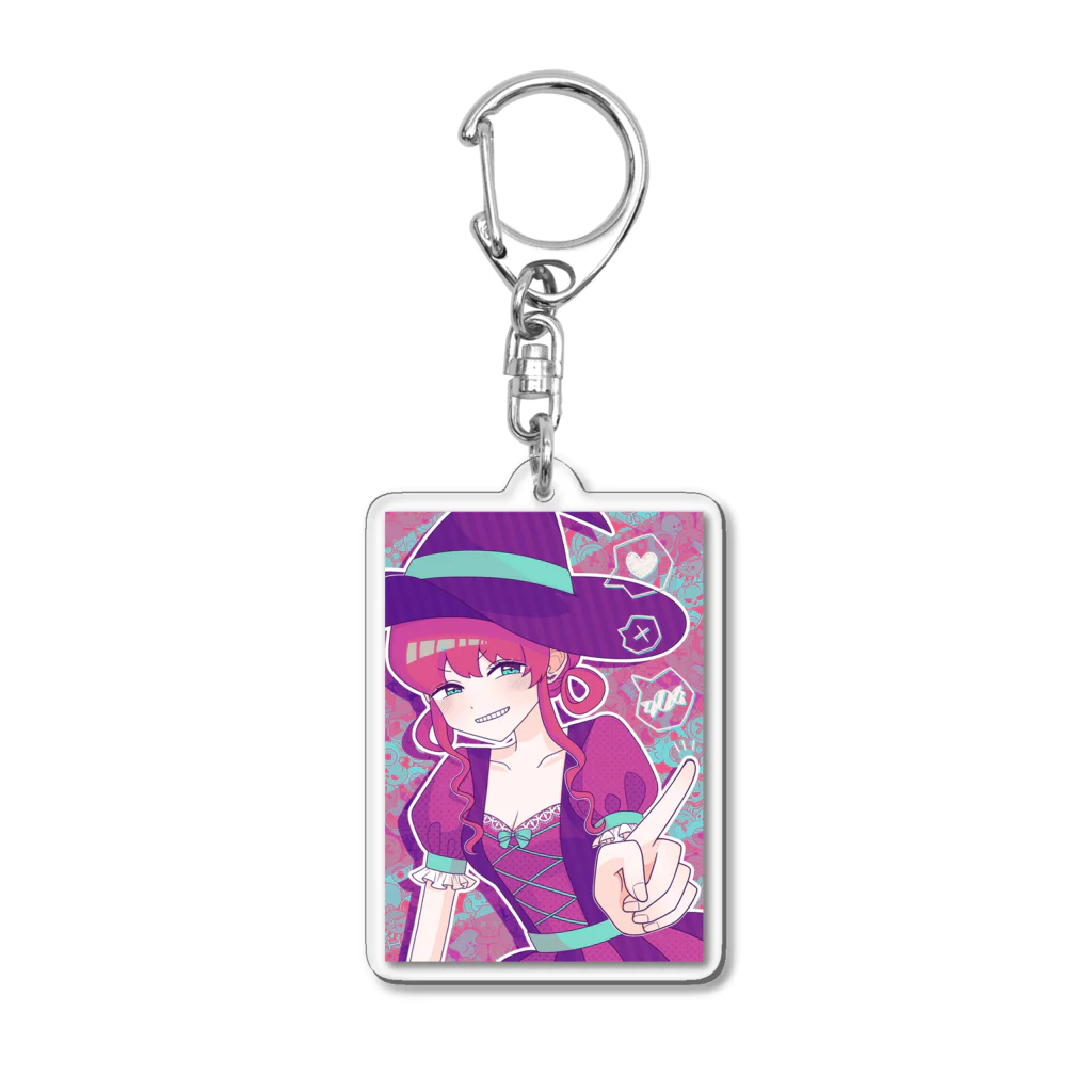 レトロ倶楽部の魔法使いチャン Acrylic Key Chain