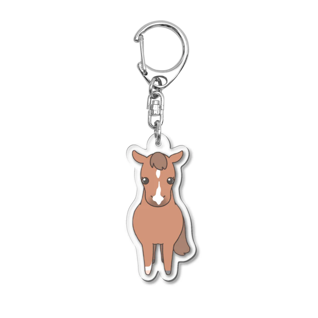 ゆるかわ馬グッズ　芦峅ホースヴィレッジのゆるかわ馬　アルちゃん Acrylic Key Chain