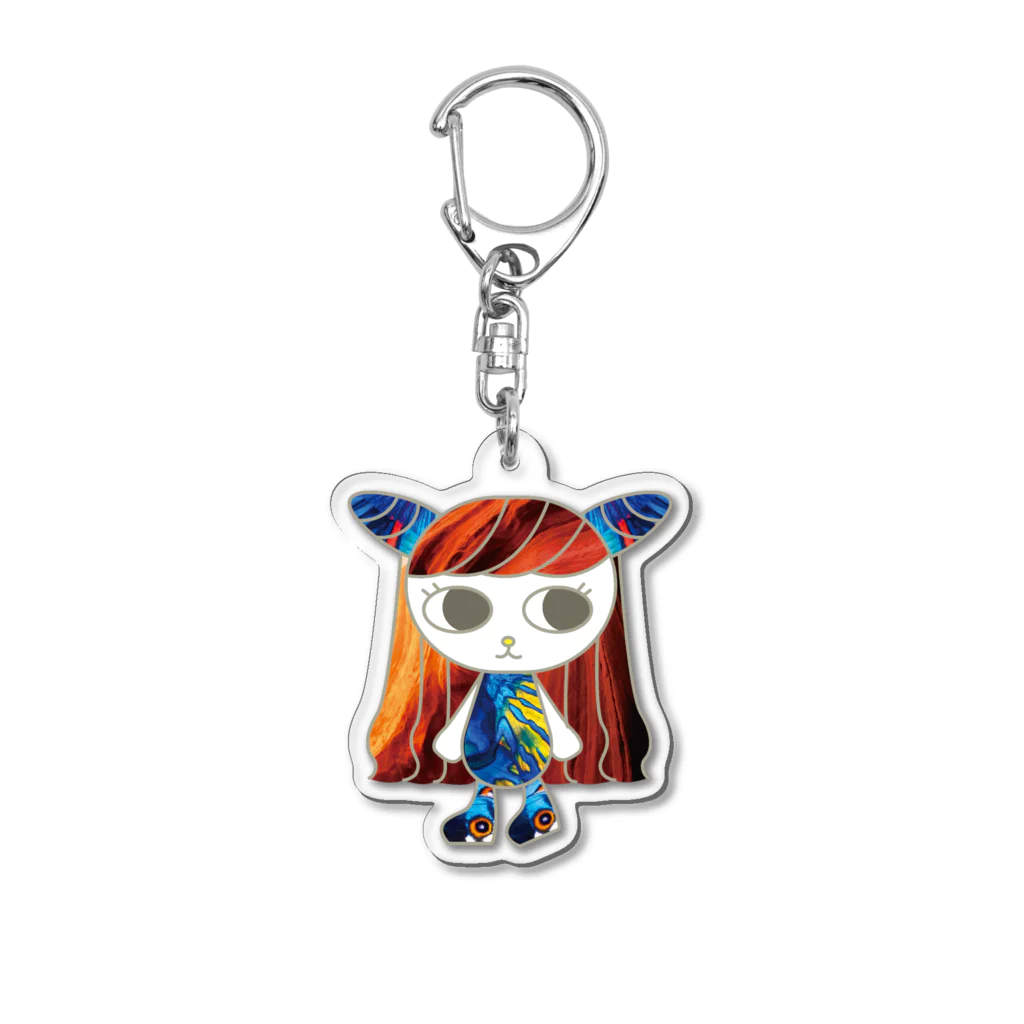 Yoko/foundationのvivid girl Acrylic Key Chain