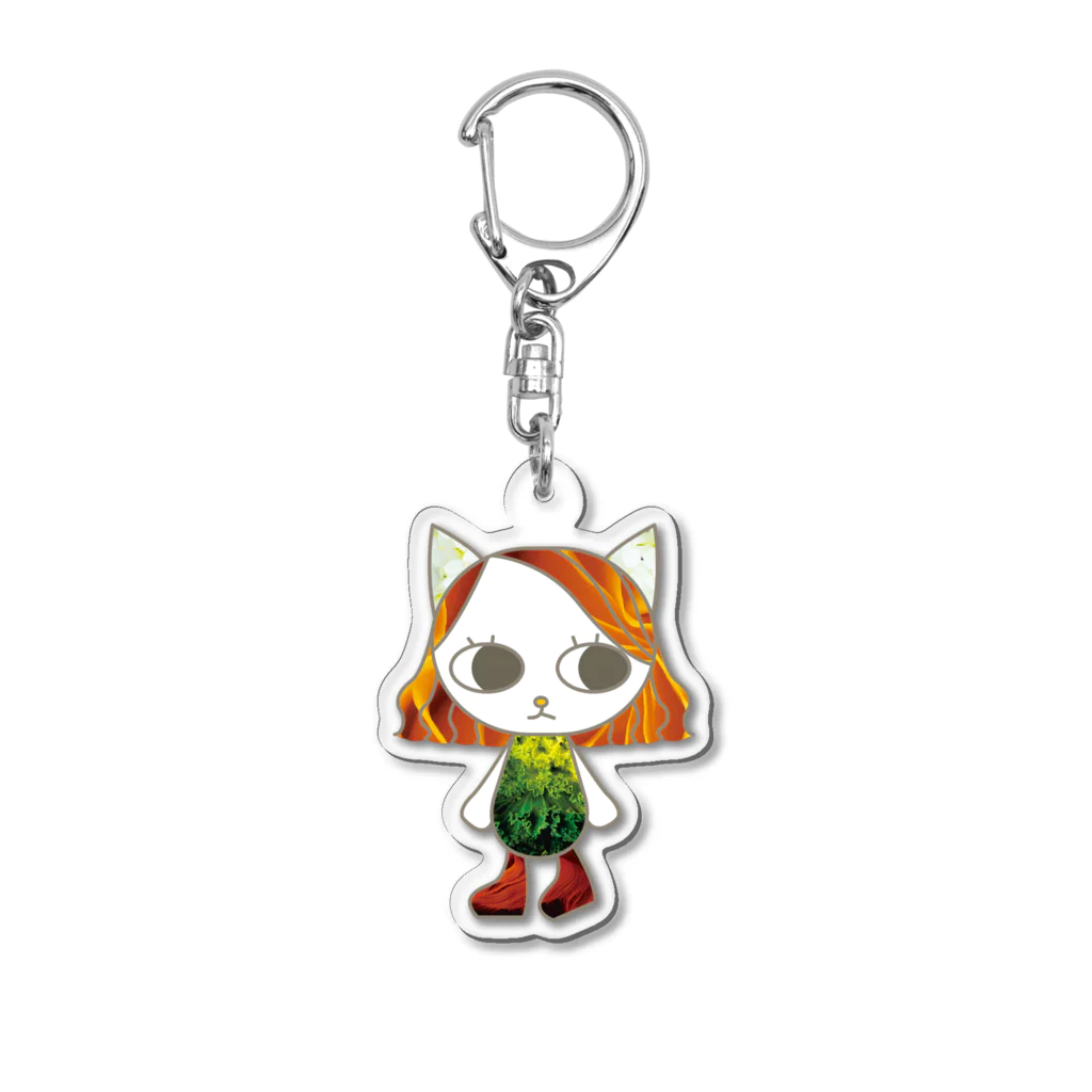 Yoko/foundationのvegetable girl Acrylic Key Chain