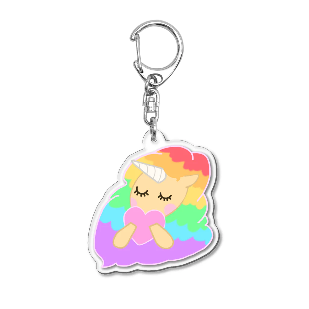 にわとり食堂のゆにちゃん Acrylic Key Chain