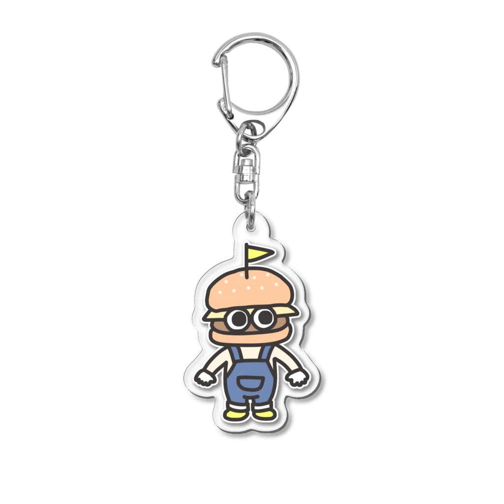 ぷなりつのバーガーJr.(チーズ) Acrylic Key Chain