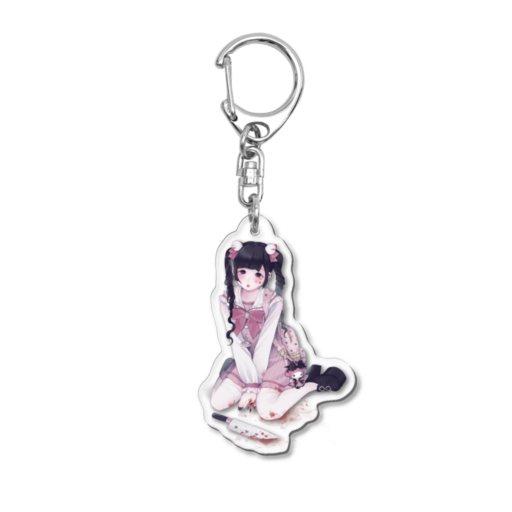 加藤♡絵利のヤンデレ地雷女子　雪 Acrylic Key Chain