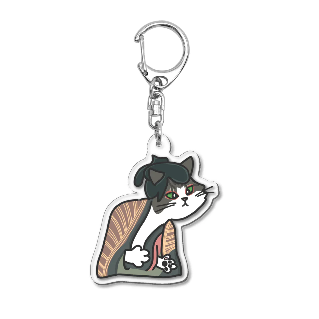 Letiのチョビ にゃらく Acrylic Key Chain