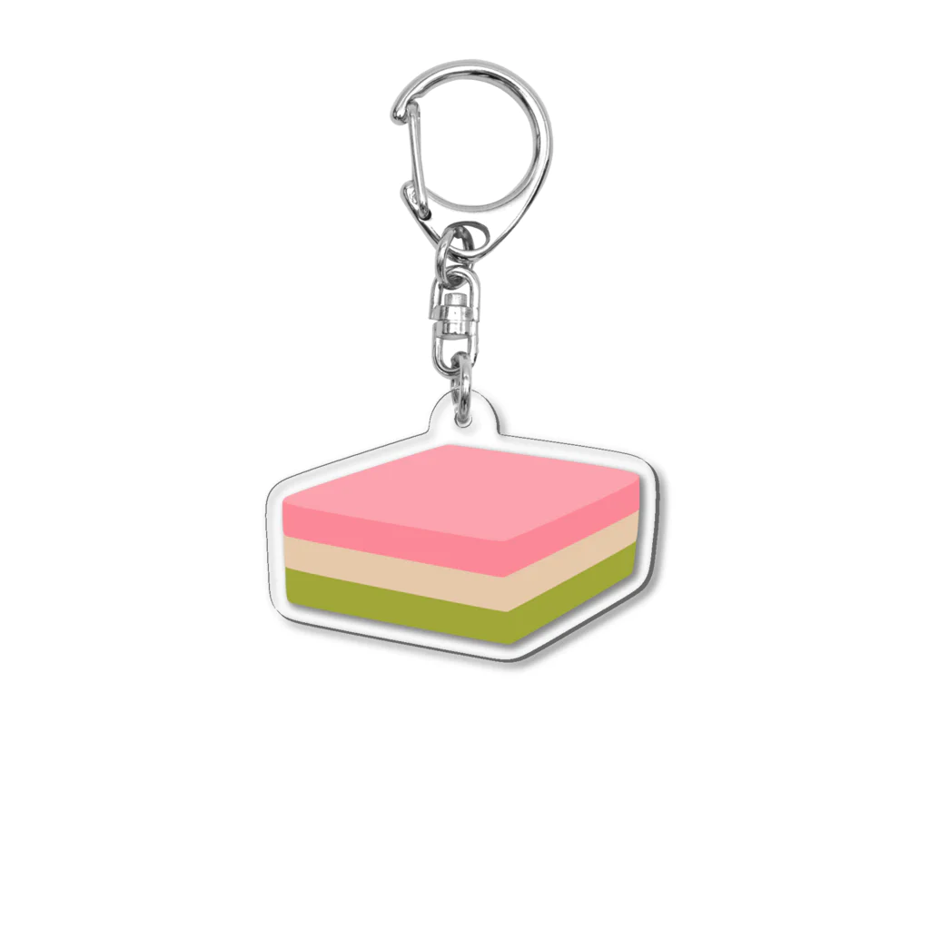 ハナのお店のひし餅 Acrylic Key Chain