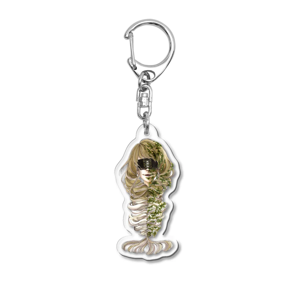 オガのfish bone Acrylic Key Chain