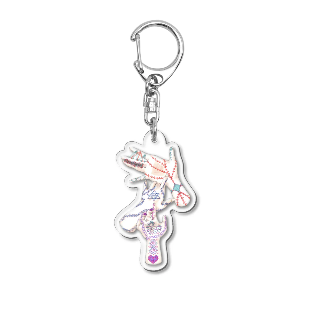 オガのボディステッチ Acrylic Key Chain