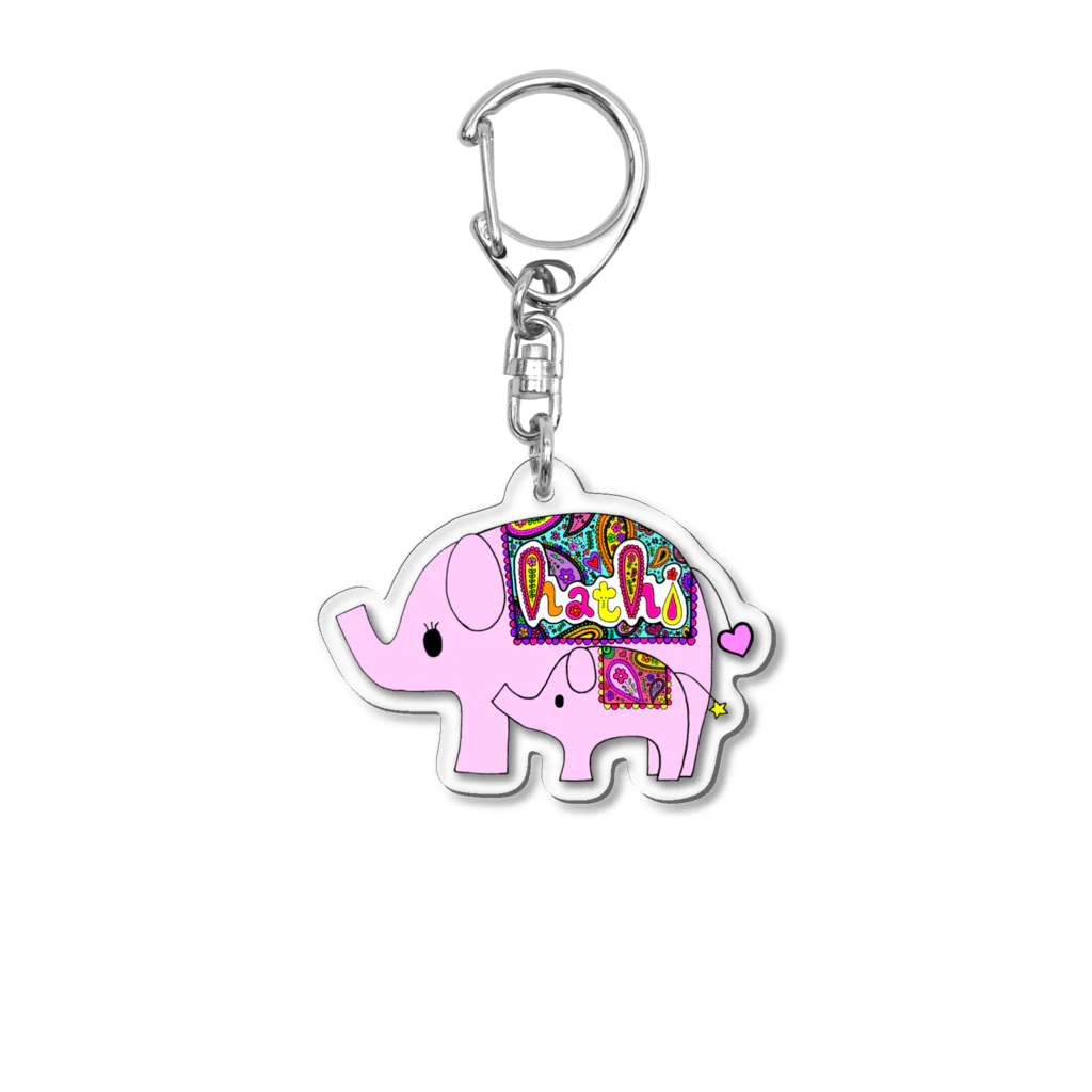 shop hathi【ハーティー】🐘💛のhathi【ハーティー】 Acrylic Key Chain