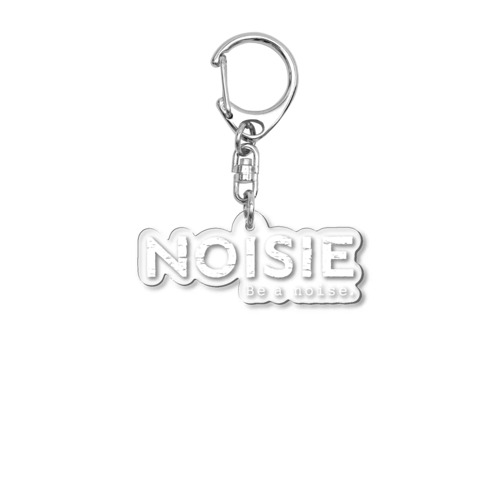 noisie_jpの『NOISIE』WHITEロゴシリーズ アクリルキーホルダー