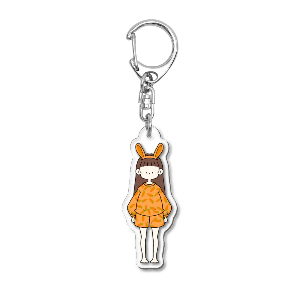 にか。の雑貨屋さん。の🐰こぴかうさぎ。02🥕 Acrylic Key Chain