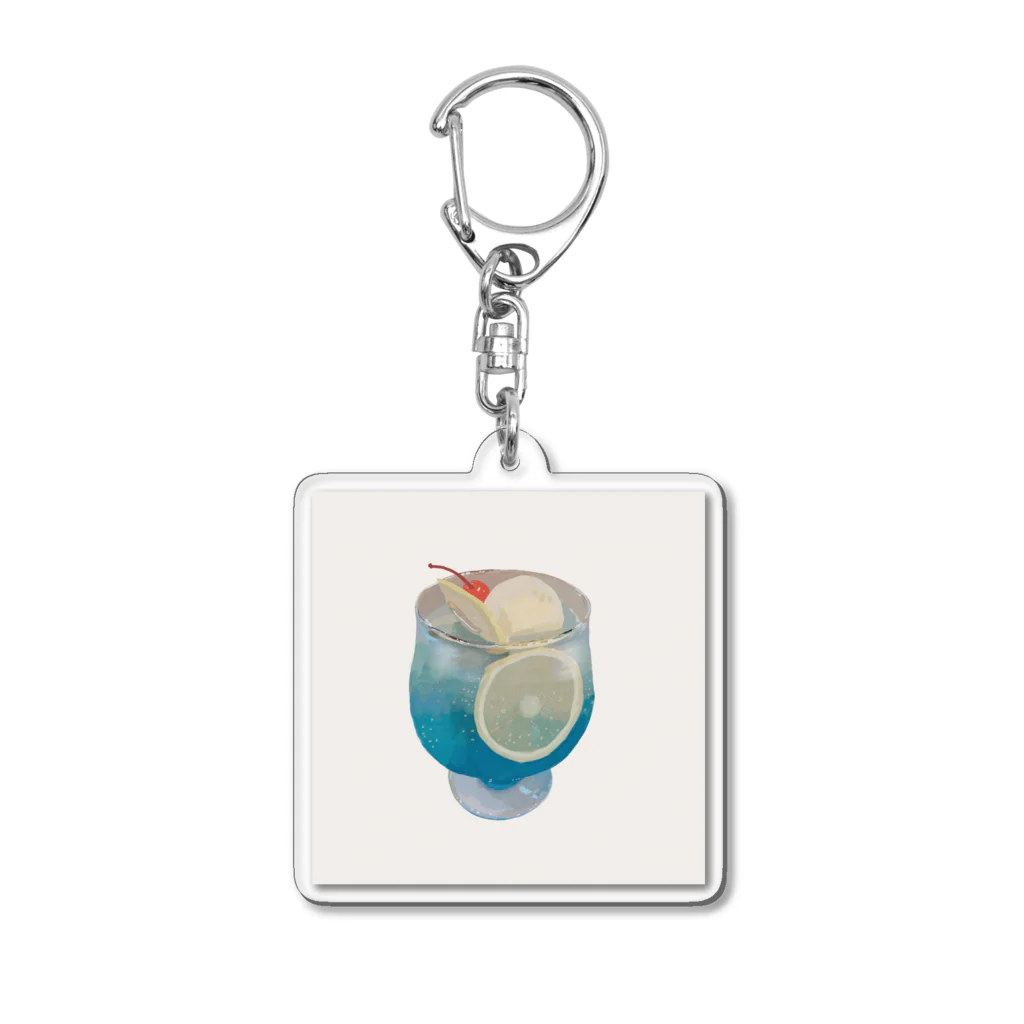 エイキュウニュウシのブルーハワイフロート🐬 Acrylic Key Chain