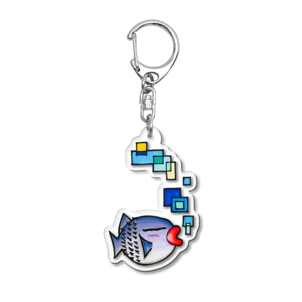 ちえ蔵のお絵描きのふく君 Acrylic Key Chain