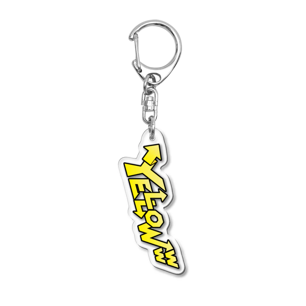 YELLOWwwのカラーロゴ アクリルキーホルダー