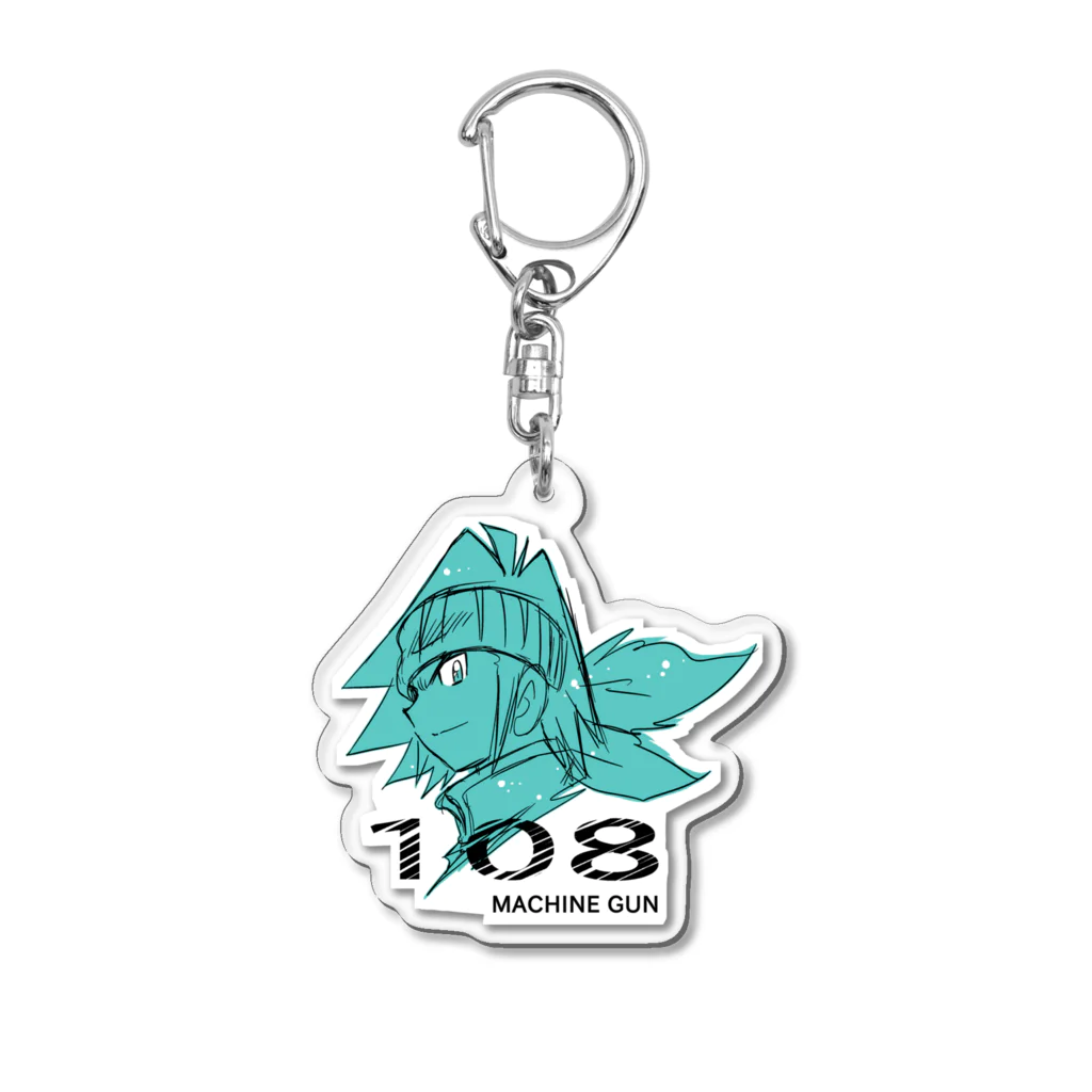 175歳の乙女の108 MACINE GUN Acrylic Key Chain