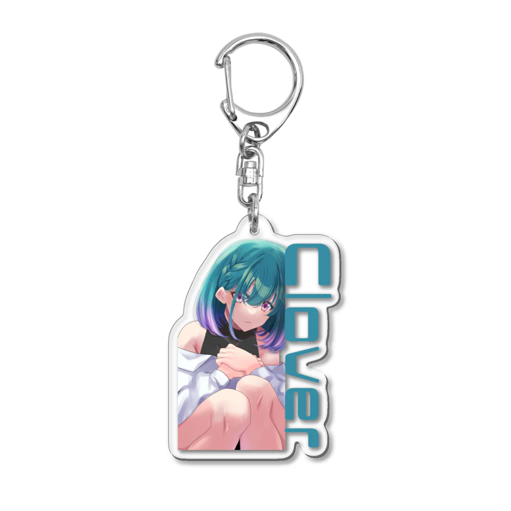 O MO CHIのClover Acrylic Key Chain