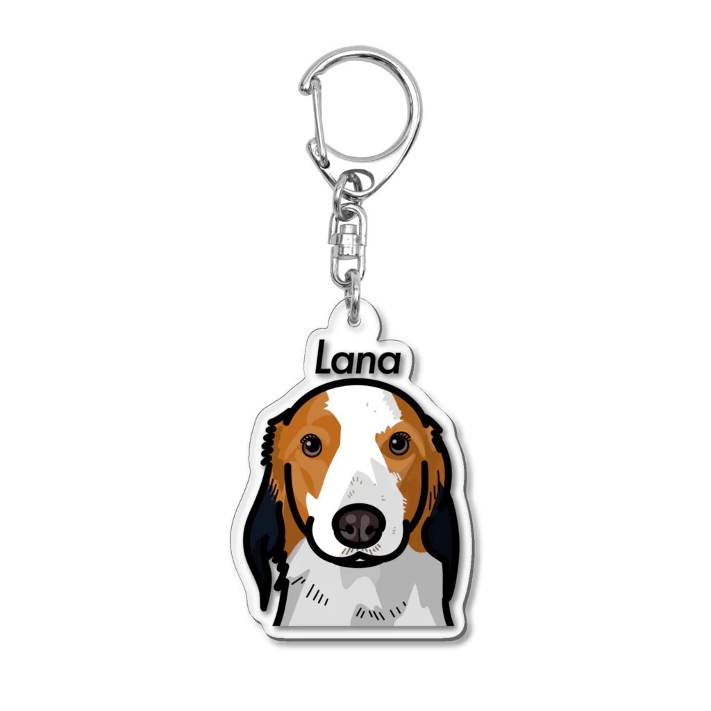 lily_dalmatianのLanaちゃん　モノライン Acrylic Key Chain