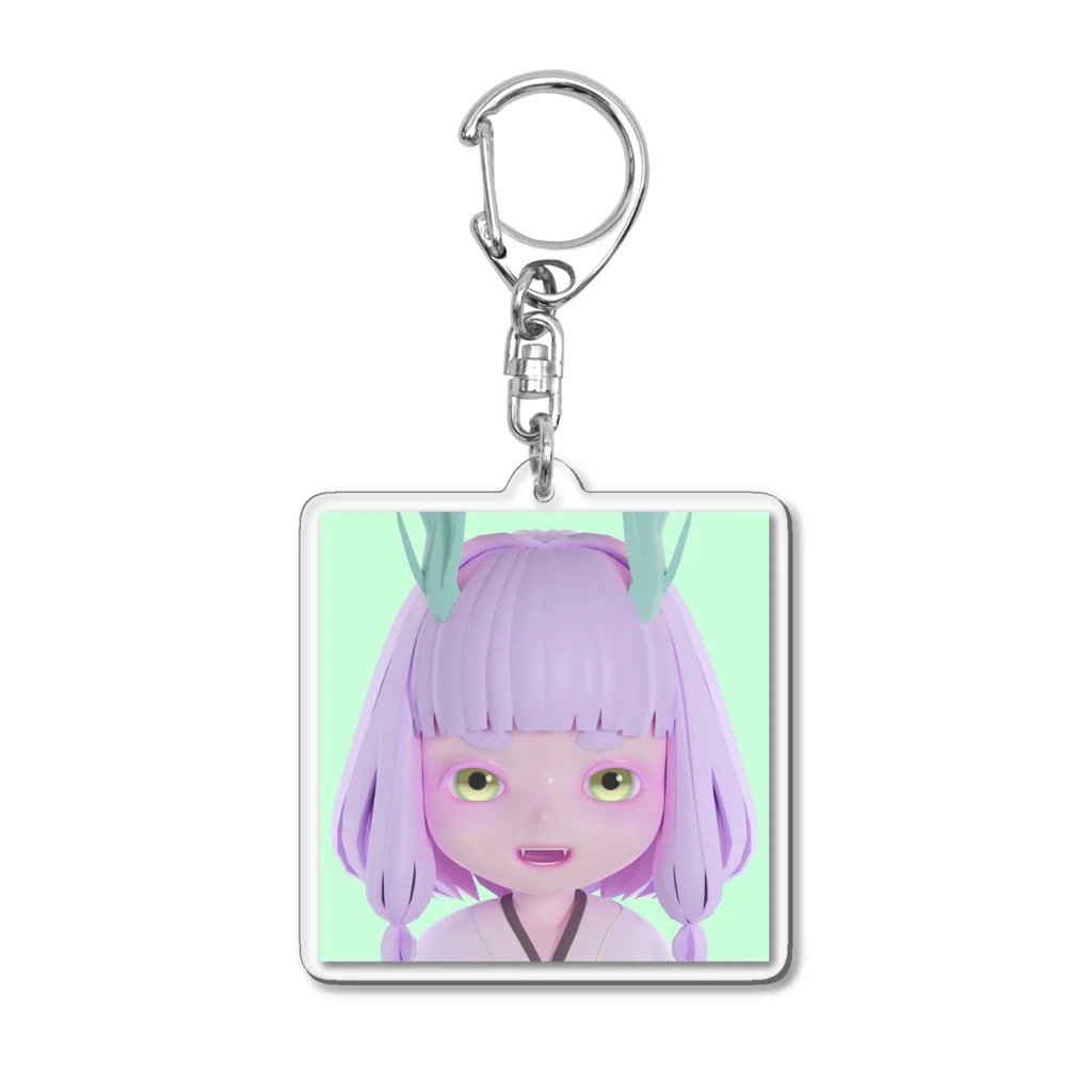 布帝耳蒸気波の紫耳 Acrylic Key Chain