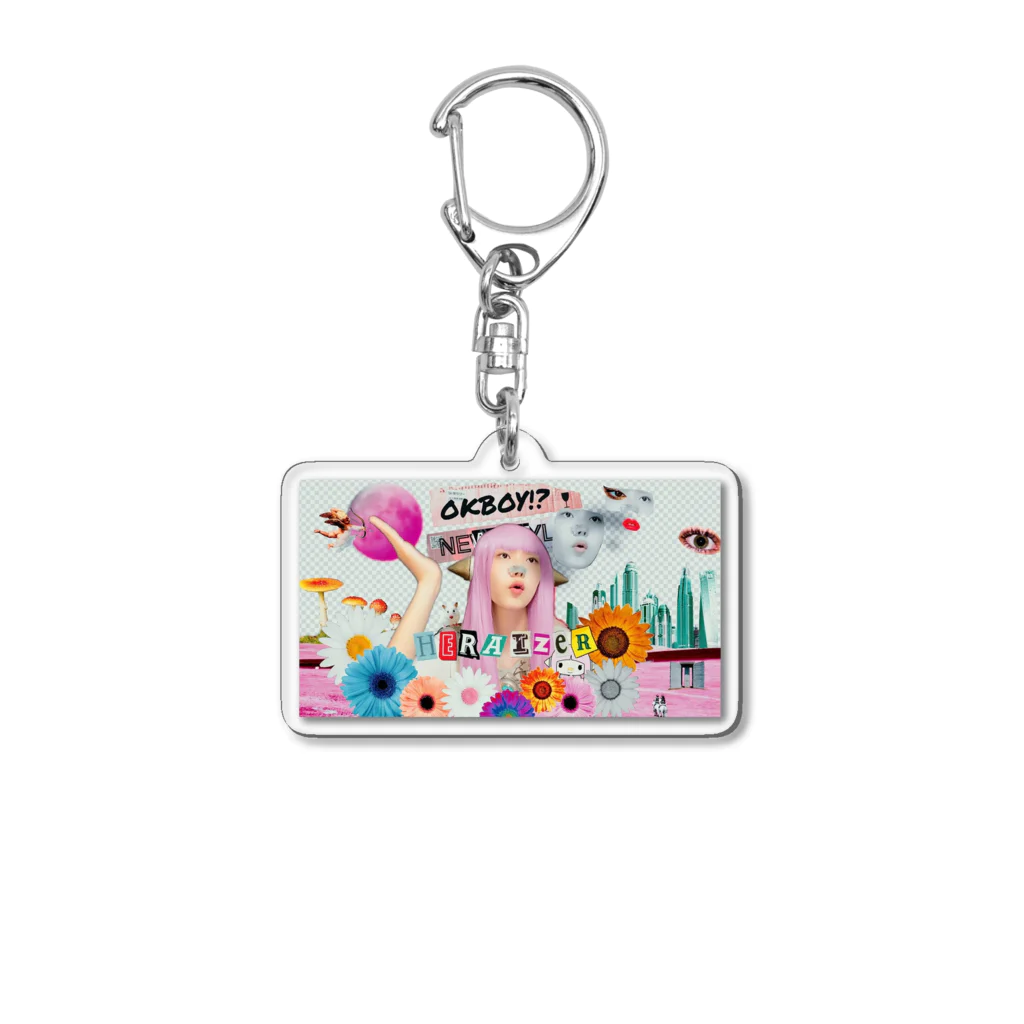 heraizzのOK BOY? HERIER へライザー Acrylic Key Chain