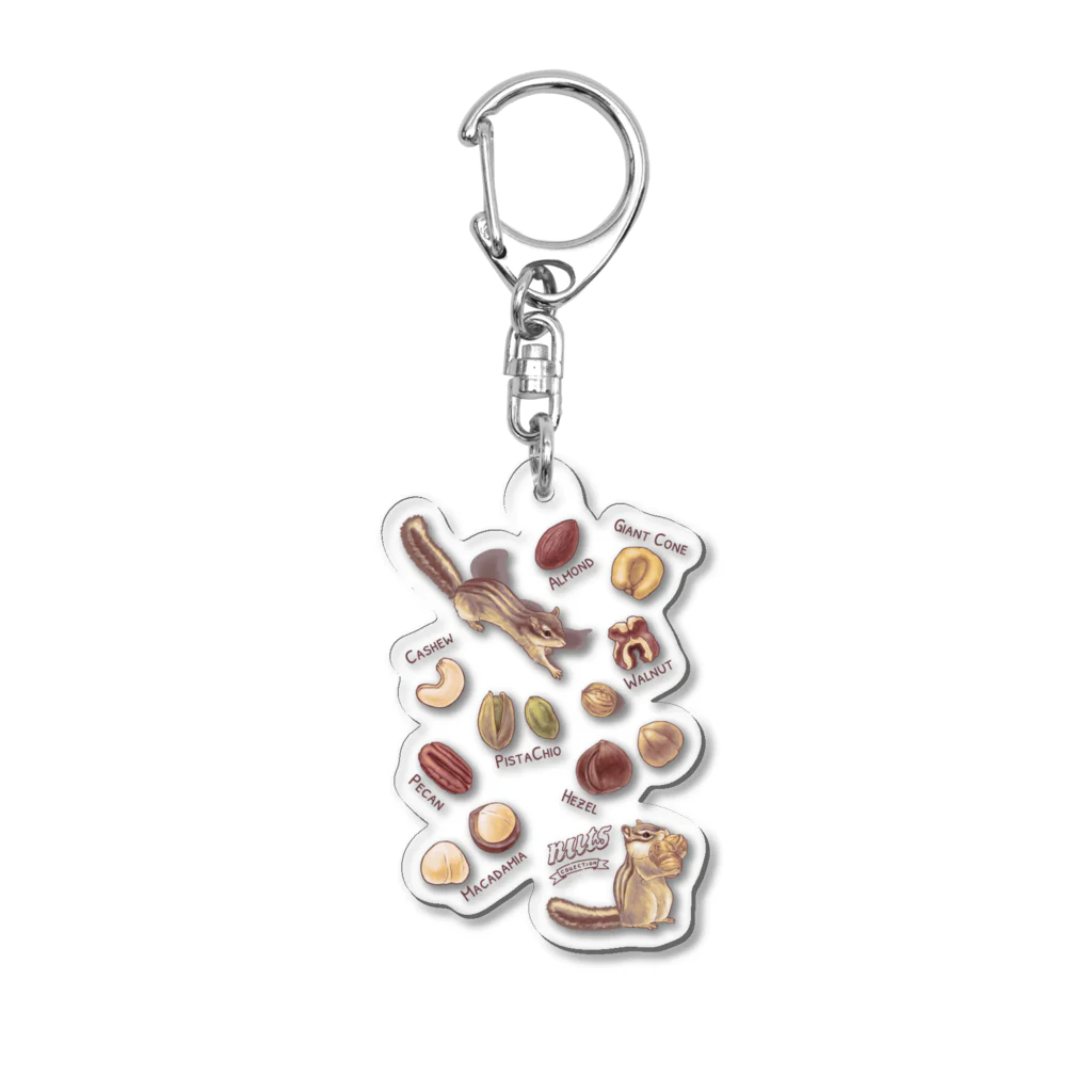 huroshikiのNUTS collection ナッツコレクション Acrylic Key Chain