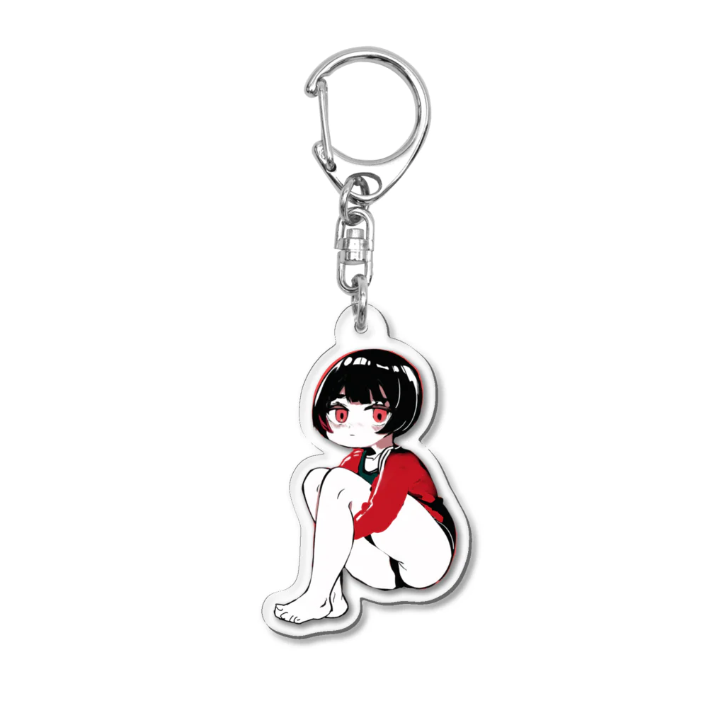 社員食堂ギラギラのでちゅわ Acrylic Key Chain