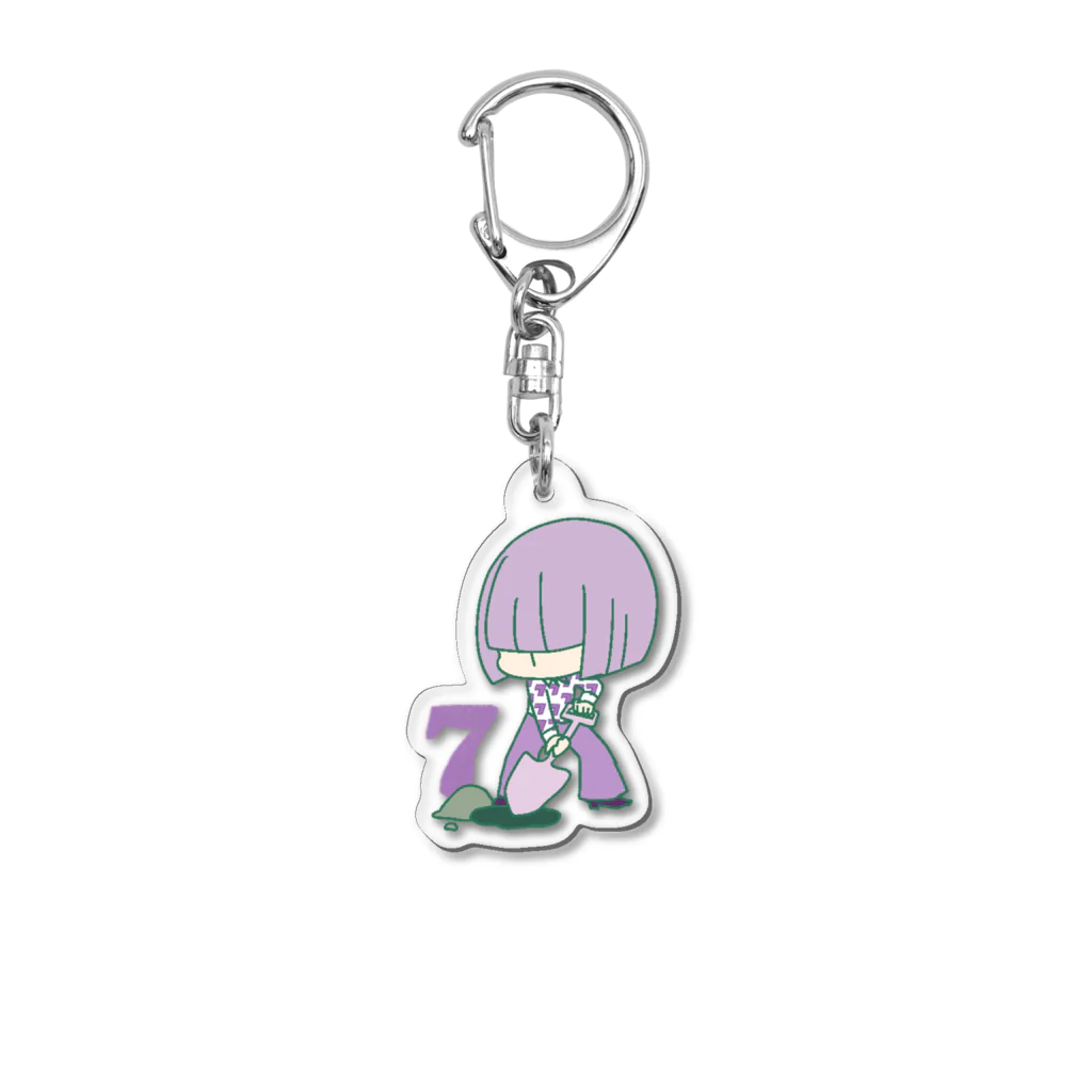 マンガ数秘らぼショップ　SUZURI店の数秘7擬人化＊セブン Acrylic Key Chain