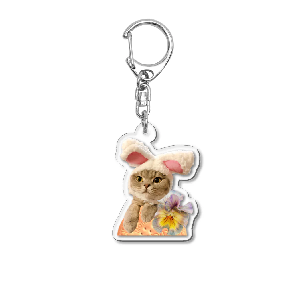 sumire-britishのうさねこ Acrylic Key Chain