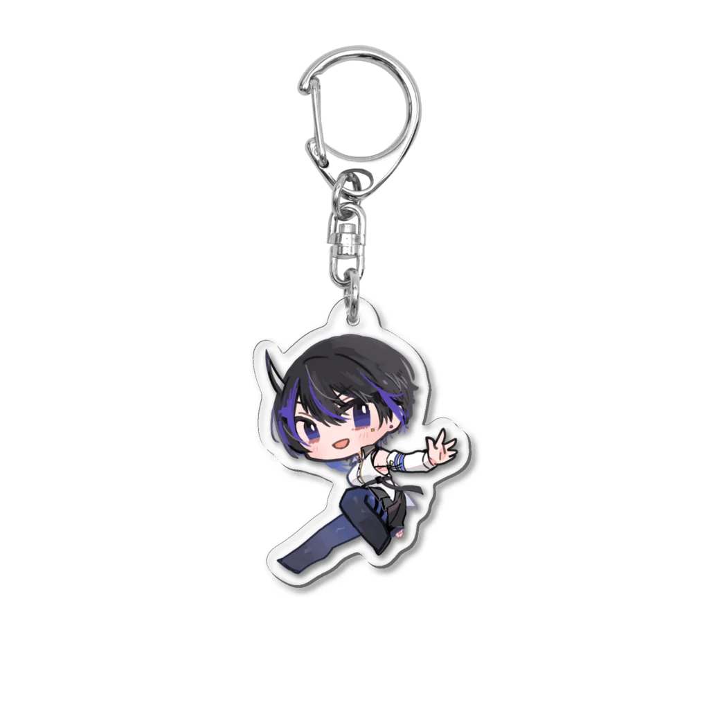 ルンバのちゅんちゅんって飛んでるときのルンちゃん Acrylic Key Chain