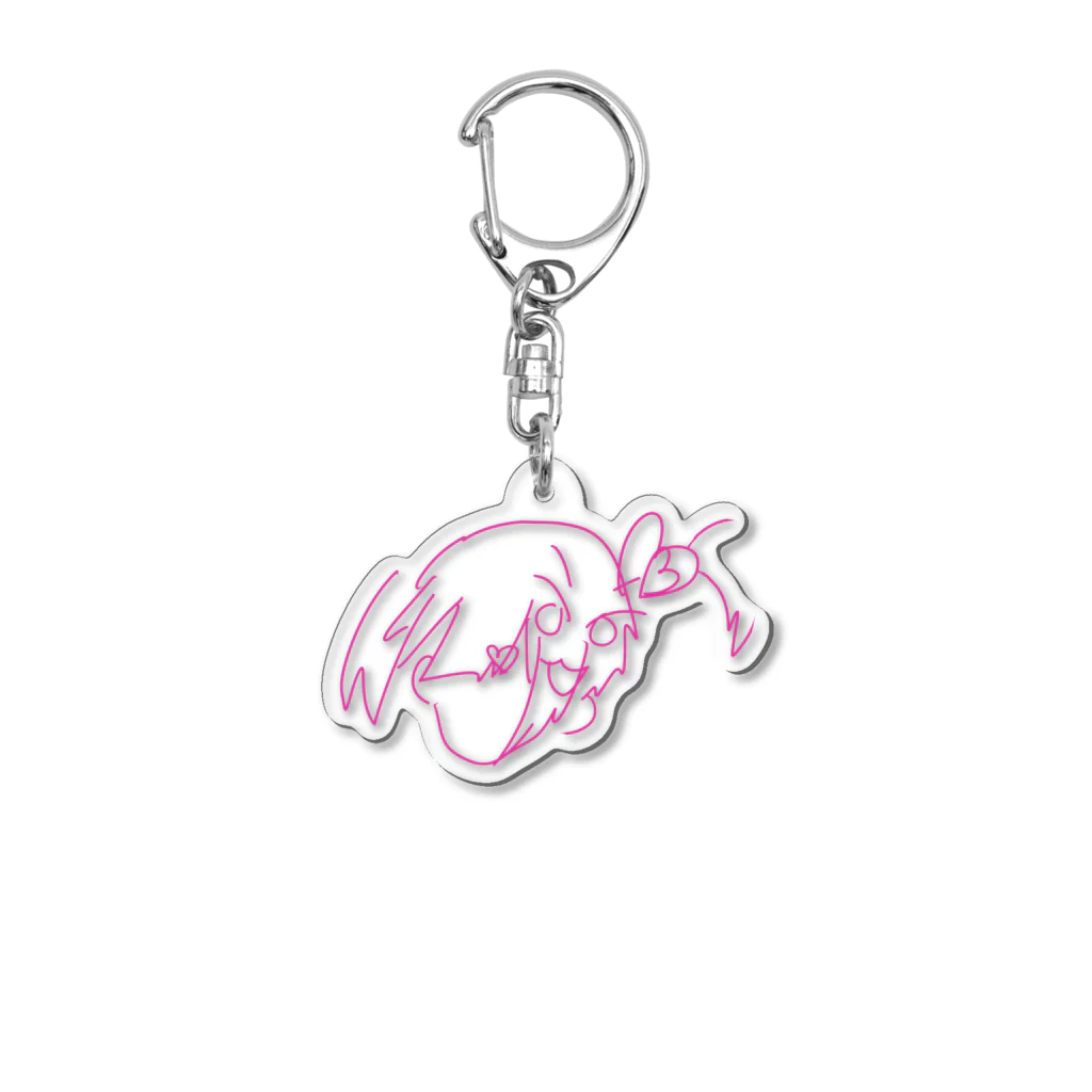 ファンシーミャウランドワールドのキミにも女神が見えるかい Acrylic Key Chain