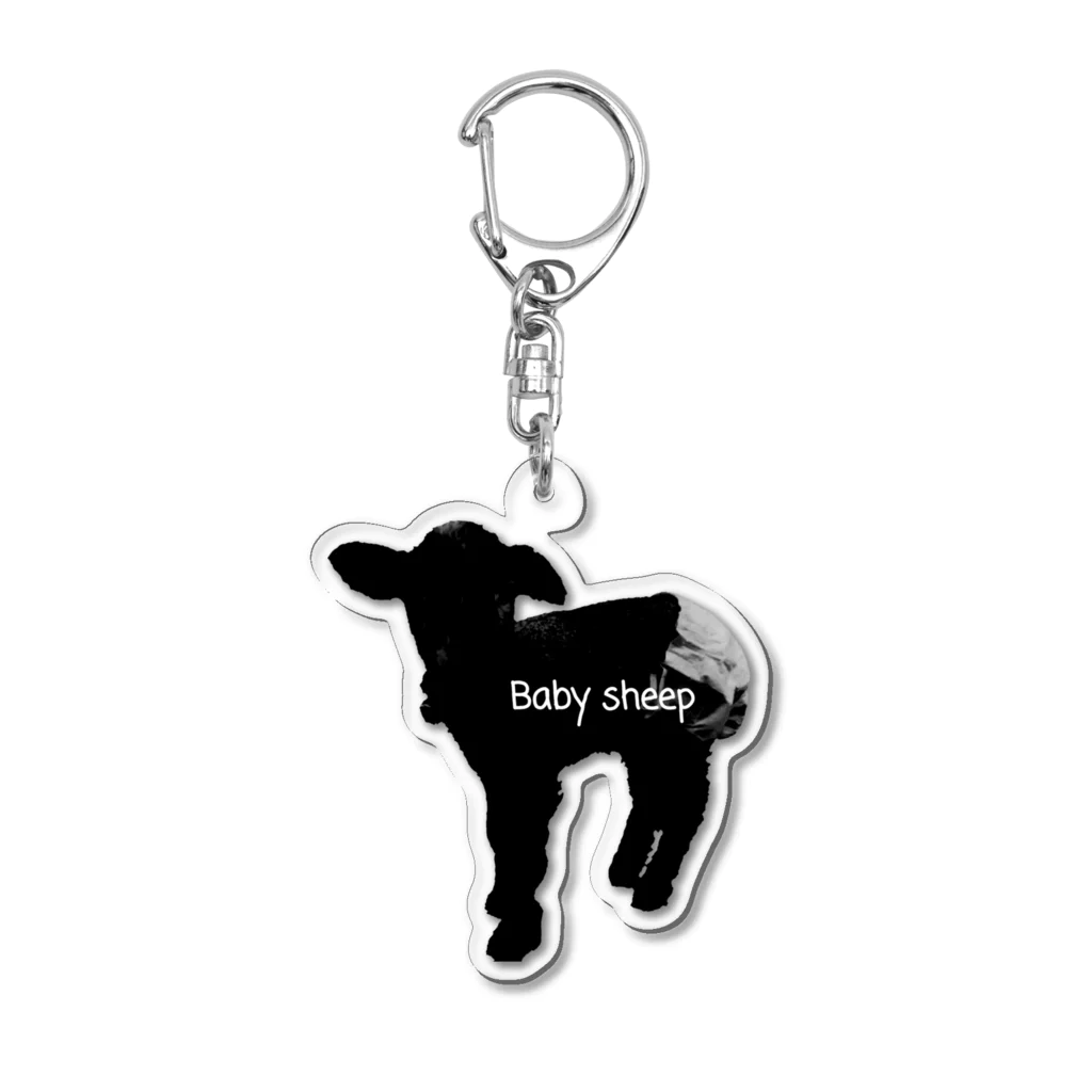 旅するナースのBaby sheep Acrylic Key Chain