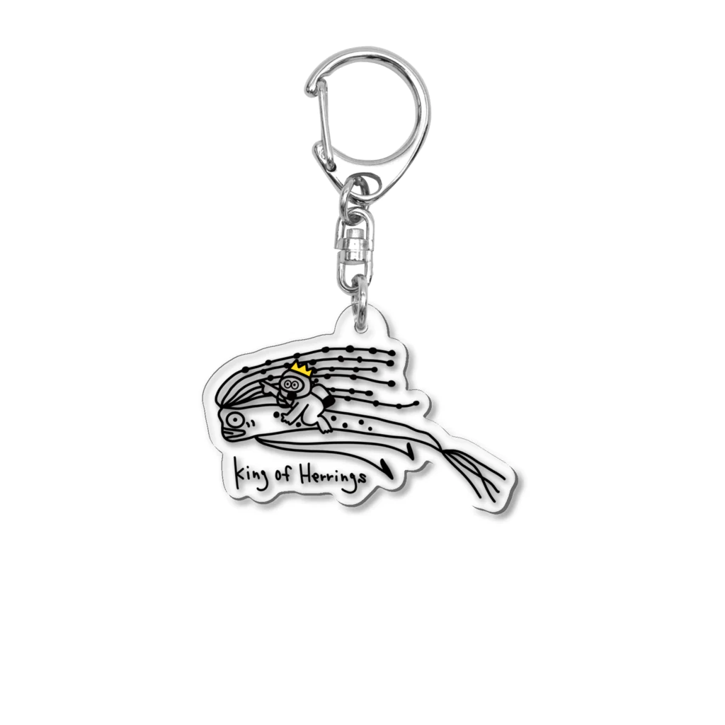 クラゲゴリラのきんぐおぶへりんぐす Acrylic Key Chain