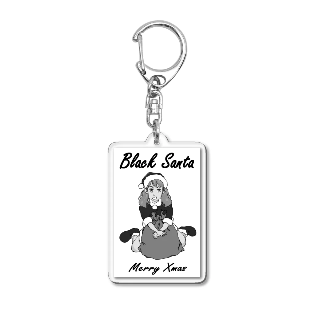 akapantoriのブラックサンタⅡ背景なし Acrylic Key Chain