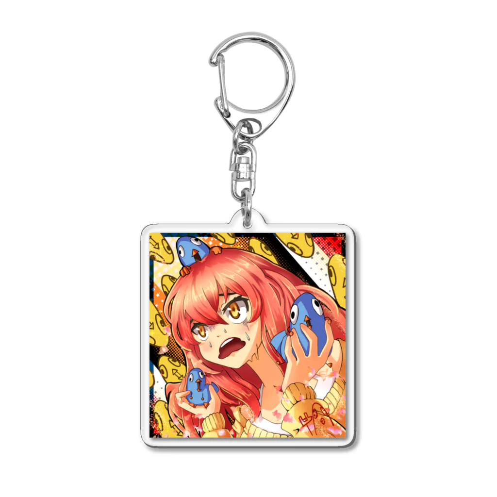 EXPigeonのBird MEGAMI Acrylic Key Chain