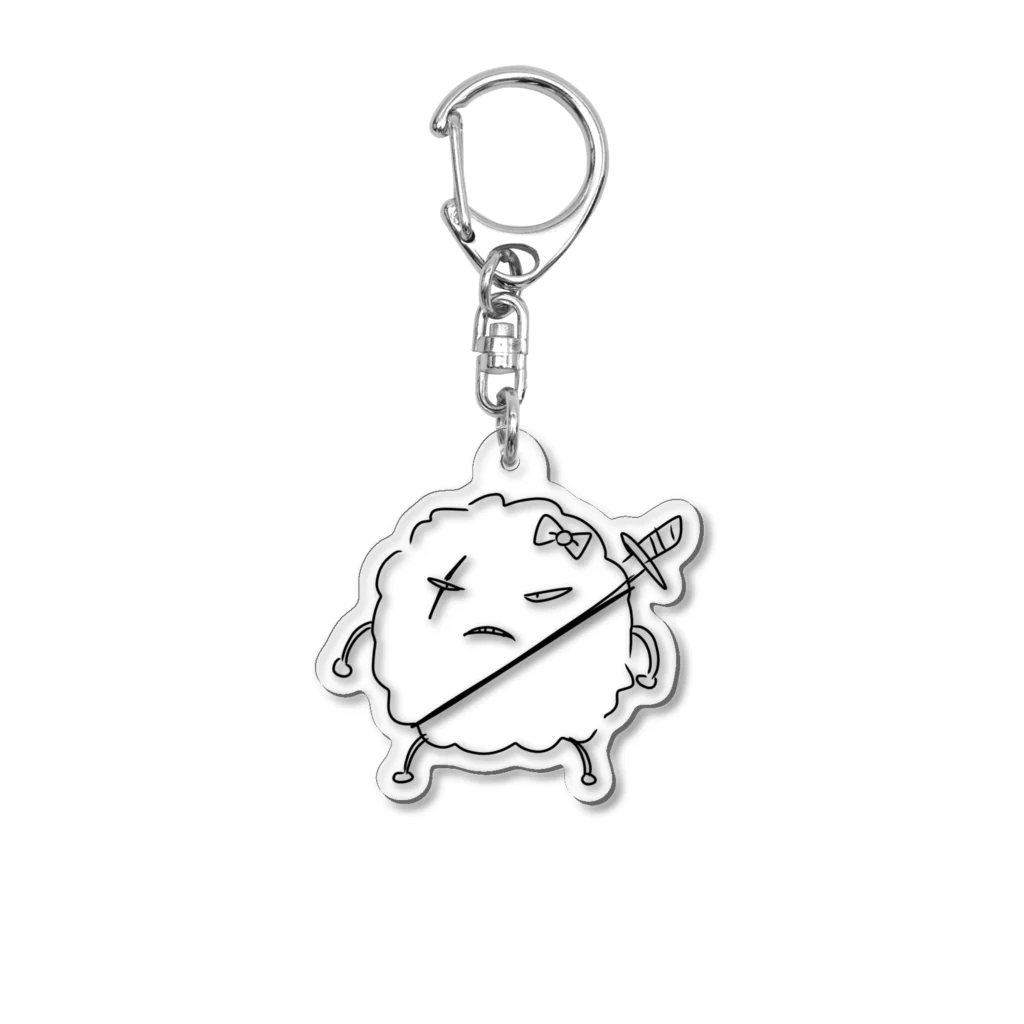 仕事やめたい協会の夜叉丸ノーマルアクキー Acrylic Key Chain