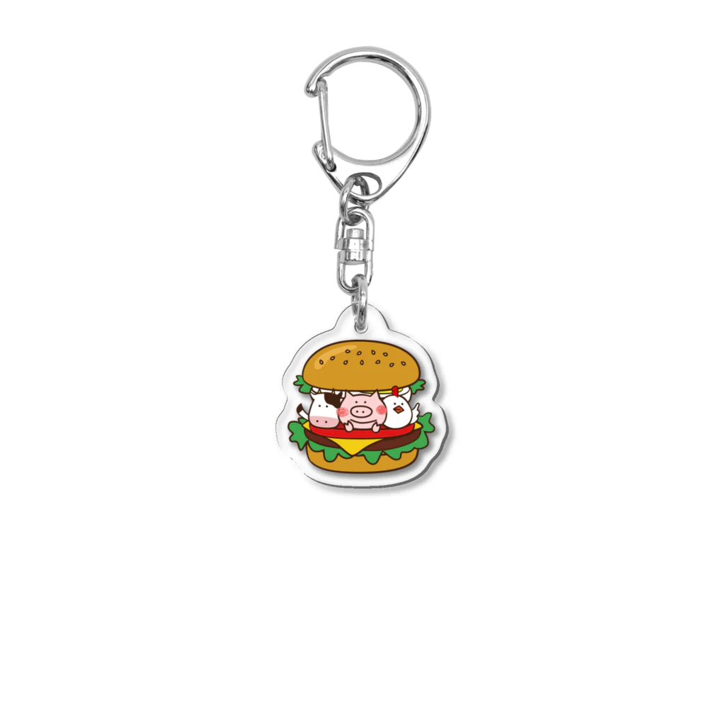 Boo-chanのオールスターバーガーキーホルダー Acrylic Key Chain