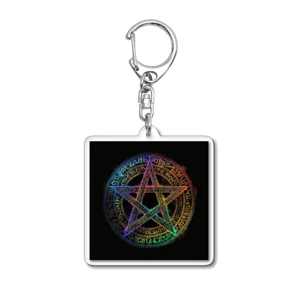 Culturesの六芒星-魔法陣 Acrylic Key Chain